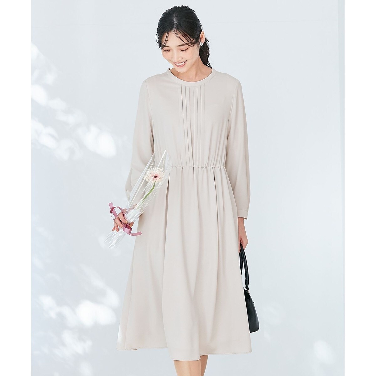 anySiS - 【美品】ワンピース anysis 紺色 ストライプ フロント