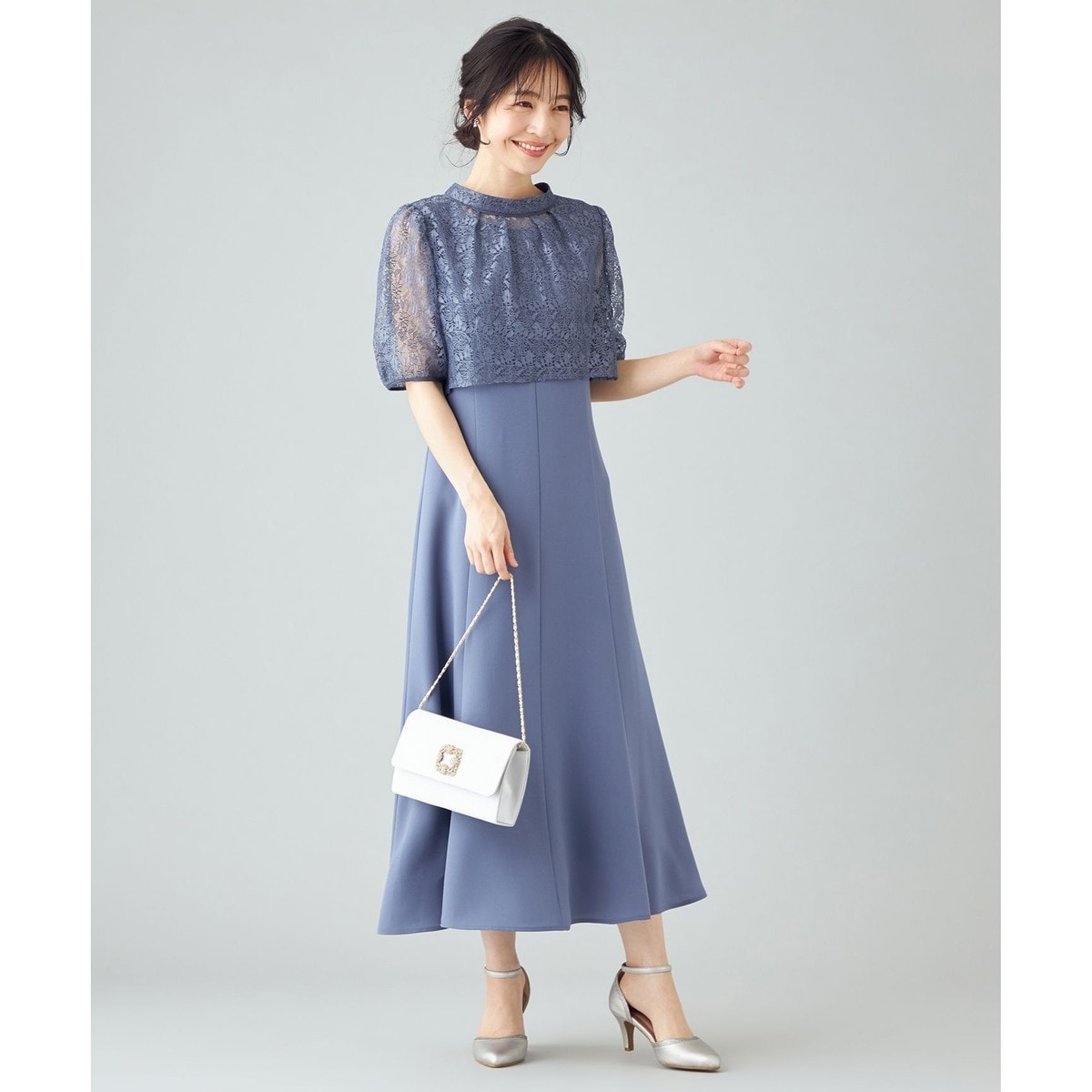 Lily Calin】レーストップス×マーメイド ドレス セット Lily Calin】レーストップス×マーメイド ドレス セット