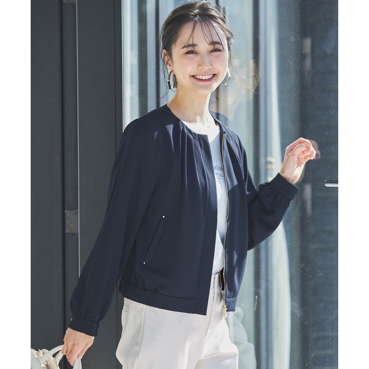 新品タグ付き anysisエニィスィス【洗える】スプリング ブルゾン