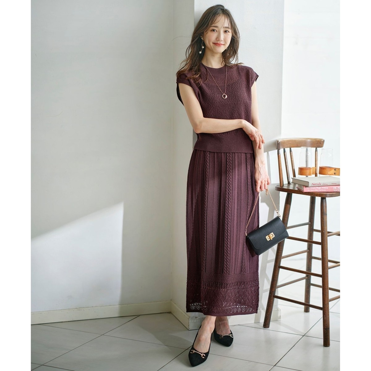 新品アメージングクリー AMAZINGレディースセーター·スカート 2点セット 新品アメージングクリー AMAZINGレディースセーター·スカート 2点セット