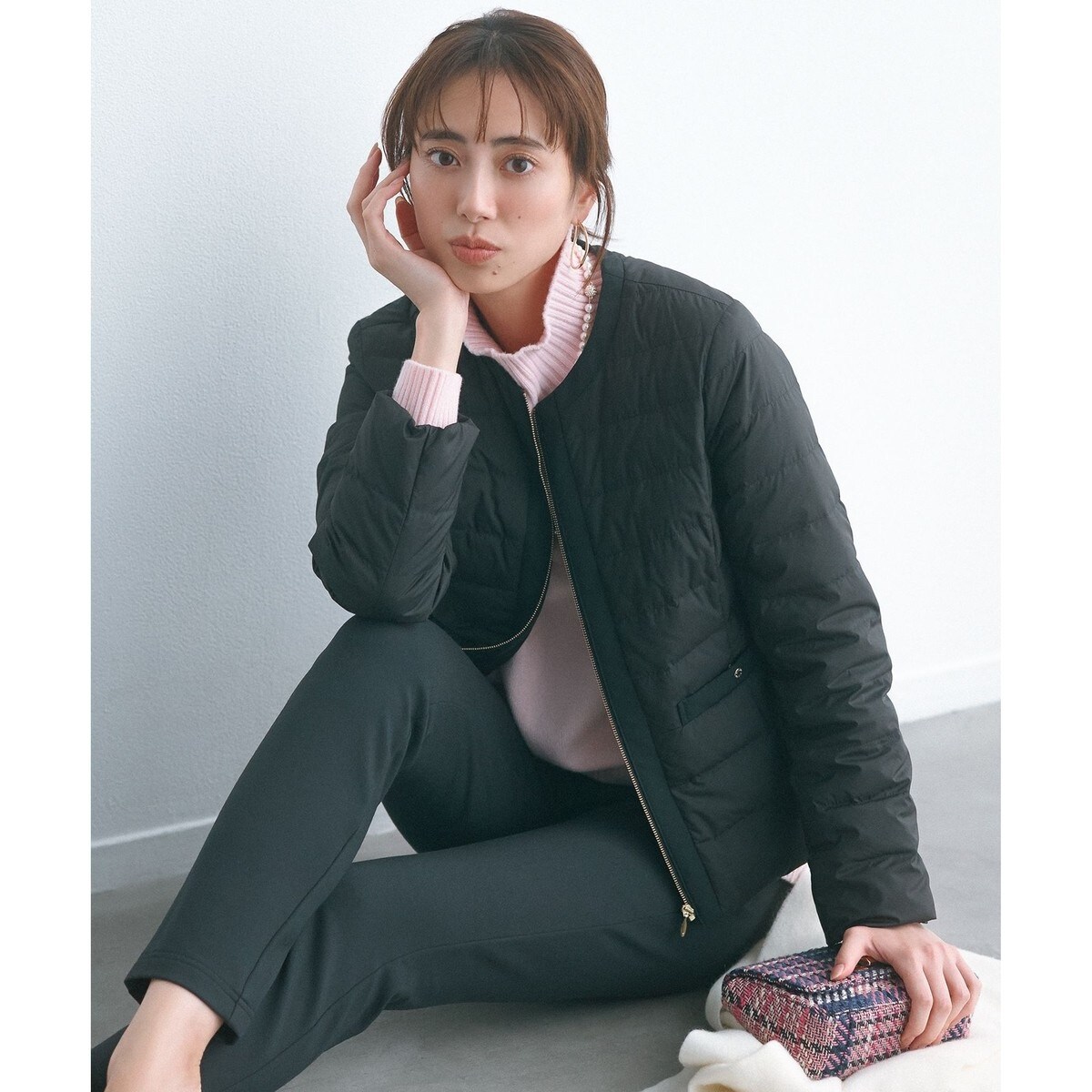 口コミ・レビュー評価が高いおすすめ人気商品の通販 撥水・洗える】2WAYノーカラーダウン エニィスィス | ジャケット ジャケット・アウター