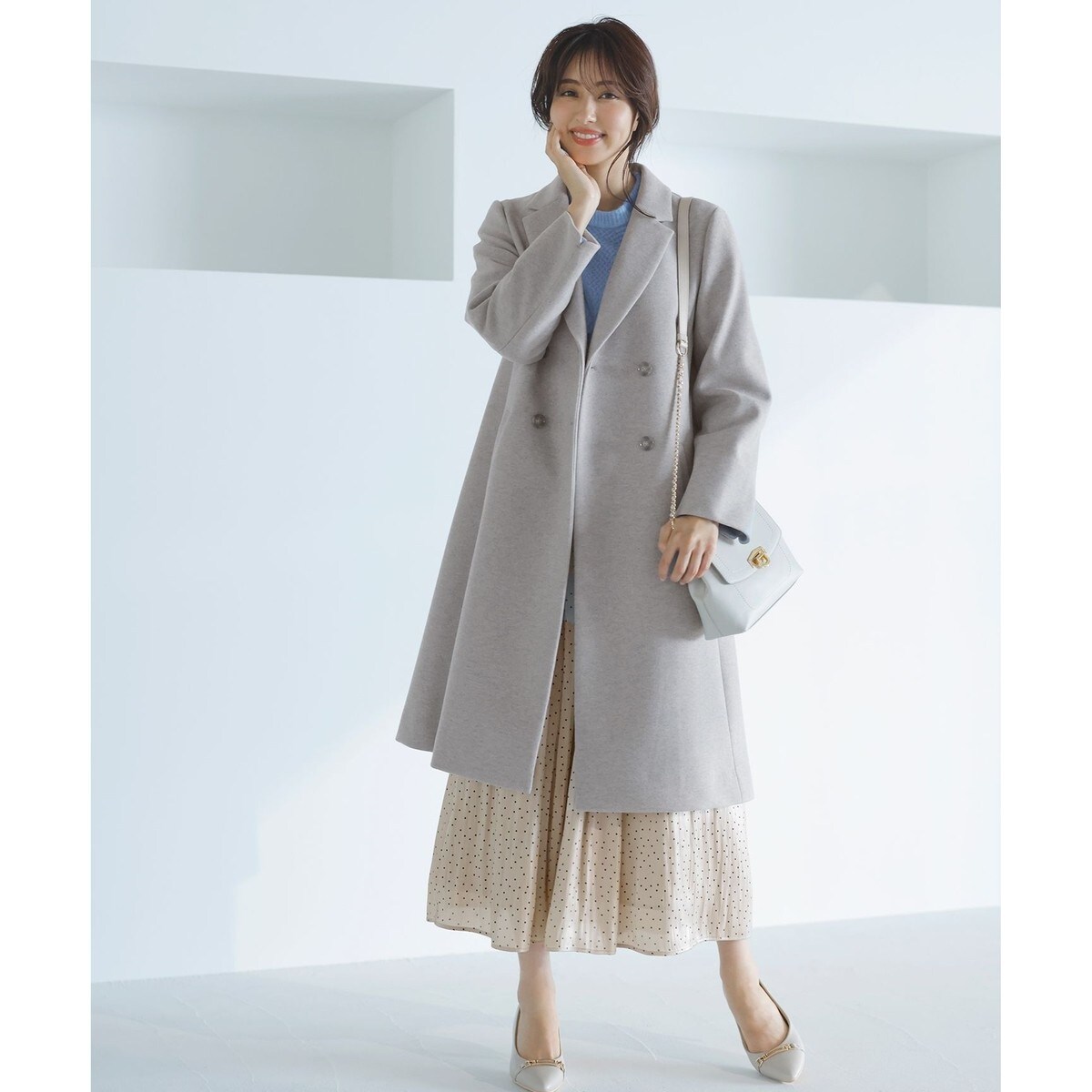はーany SiS 新品未使用ウールライクチェスターコート ウールライクノーブルチェスター コート / any SiS