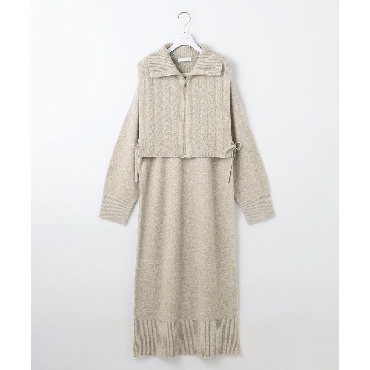 ◆新品未使用◆エニシス anysis ケーブルベストSET ニット ワンピース 2WAY】ケーブルベストSETニット ワンピース | エニィスィス(ANY SIS