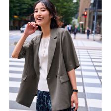接触冷感・速乾・UVカット・洗える】スイートクール ジャケット 