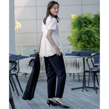 【接触冷感・吸水速乾・UVカット】サラキレイ テーパードパンツ