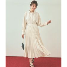 【UVカット・アンチピリング・洗える】ウーステッドエステル シャツ