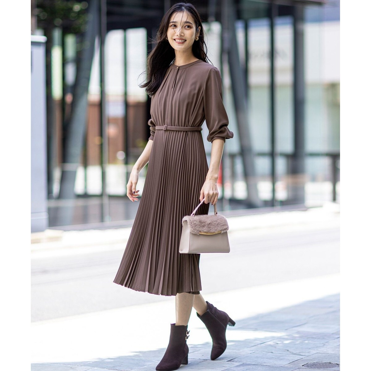 洗える】ノーブルプリーツ ワンピース | エニィスィス(ANY SIS