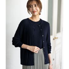 エニィスィス(ANY SIS)の【UVカット・洗える】ケーブルニット カーディガン