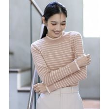 CICA加工 フリルネック プルオーバー