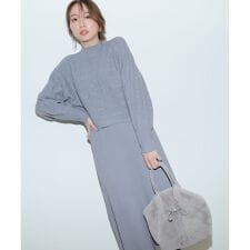 【2SET】ニット ボレロ × ワンピース セット