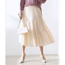 プリーツ切替 スカート