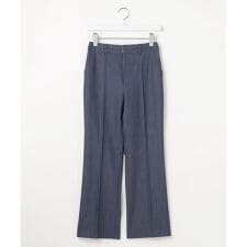 褒めらレディストレッチ セミフレア テーパードパンツ