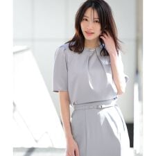 【2WAY】サテン ブラウス