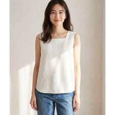 【2WAY】サテン タンクトップ