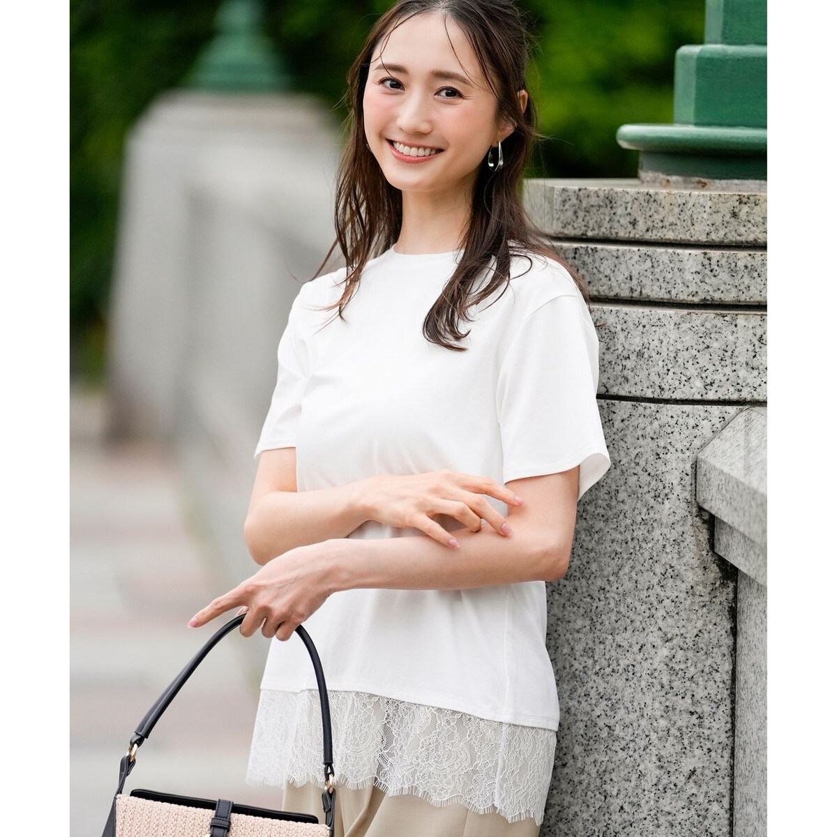 裾レース半袖Tシャツ | エニィスィス(ANY SIS) | マルイウェブチャネル