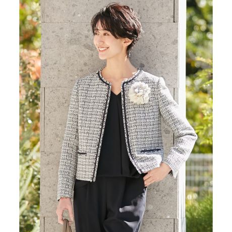 セレモニー ファンシーラメツイード ジャケット エニィファム Any Fam Jkfbbw0101 ファッション通販 マルイウェブチャネル