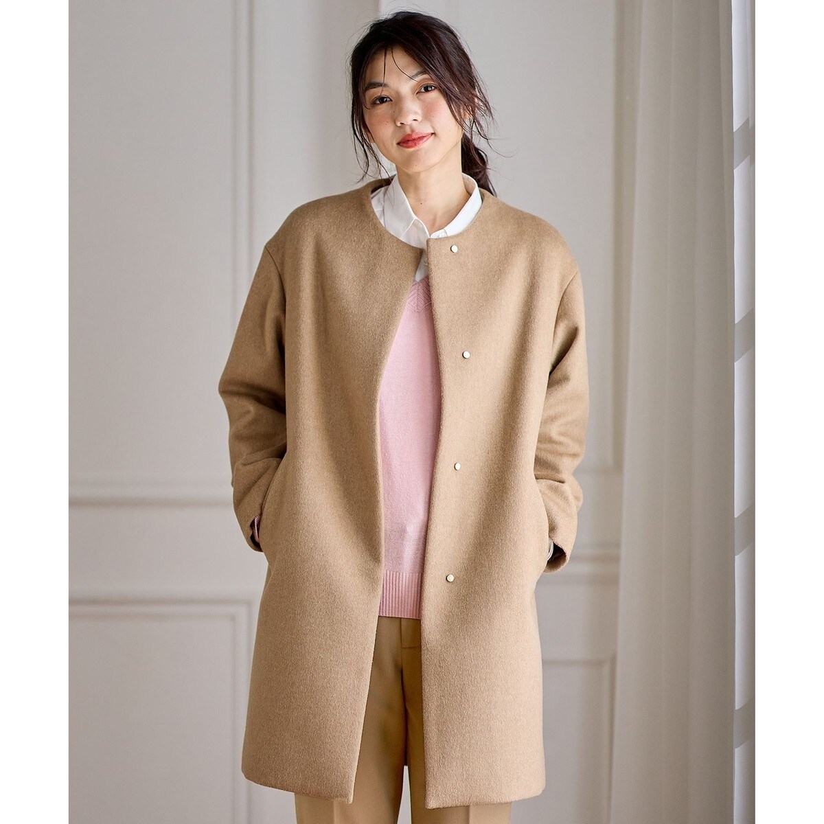 新品 anyFAM カシミヤコート Mサイズ ベージュ系 新品 anyFAM カシミヤコート Mサイズ ベージュ系 - メルカリ
