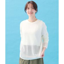 メッシュニットプルオーバー