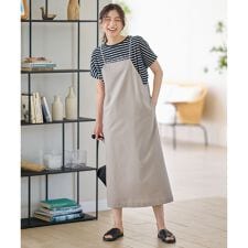 エニィ(ANY)の【洗濯機可/セットアップ可/UVケア/速乾/イージーケア】サラサラテックリネンキャミソールワンピース