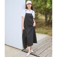 エニィ(ANY)の【洗濯機可/セットアップ可/UVケア/速乾/イージーケア】サラサラテックリネンキャミソールワンピース