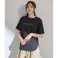 【洗濯機可/接触冷感/UVケア】オーガビッツロゴテールＴシャツ