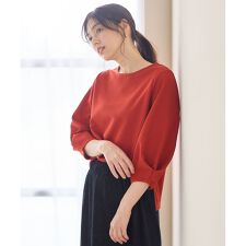 コンフォータブル袖タックブラウス