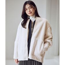 スエードボアコンビブルゾン