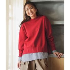 【5色展開】ハイネックデイリーニット