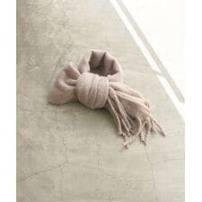 ふっくらボリュームフリンジマフラー 大判ストール