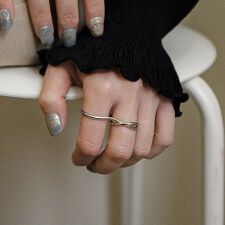 ニッケルフリー ダブルメタルリング