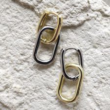 ニッケルフリー 2連フープメタルピアス