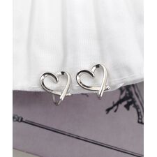 スタイロ(styiro)の痛くなりにくい ハート メタルイヤリング シリコングリップ付き