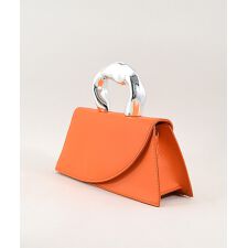 スタイロ(styiro)のシルバーリングハンドルフラップバッグ