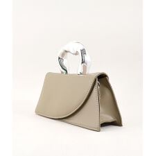 スタイロ(styiro)のシルバーリングハンドルフラップバッグ