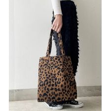 ヒョウ柄トートバッグ