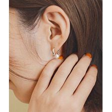 ニッケルフリー パール調メタルピアス