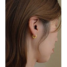 ニッケルフリー スクエアフープピアス