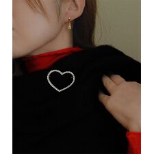 ラインストーンブローチ