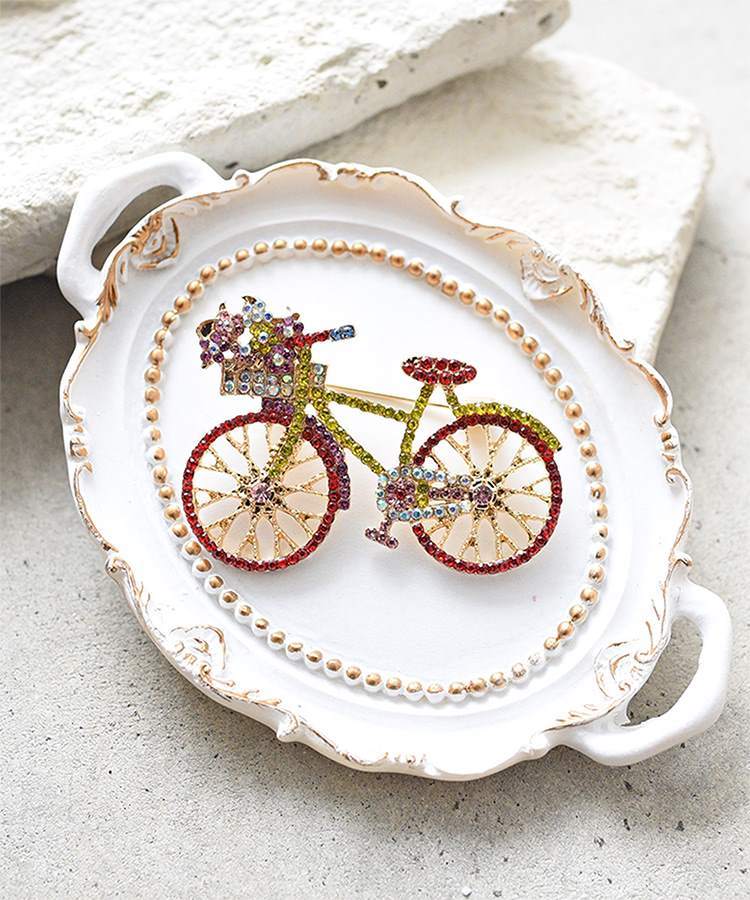 フラワーサイクリングビジュー調ブローチ | スタイロ(styiro) | マルイ