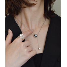 ニッケルフリー メタルペンデュラムネックレス