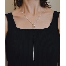 ニッケルフリー パール調アジャスターネックレス