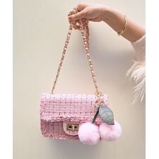 チェリー さくらんぼエコファーチャームキーホルダー