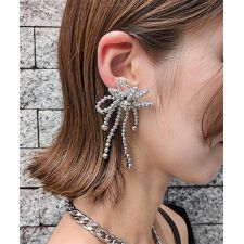 ニッケルフリー メタルビーズスパークルピアス