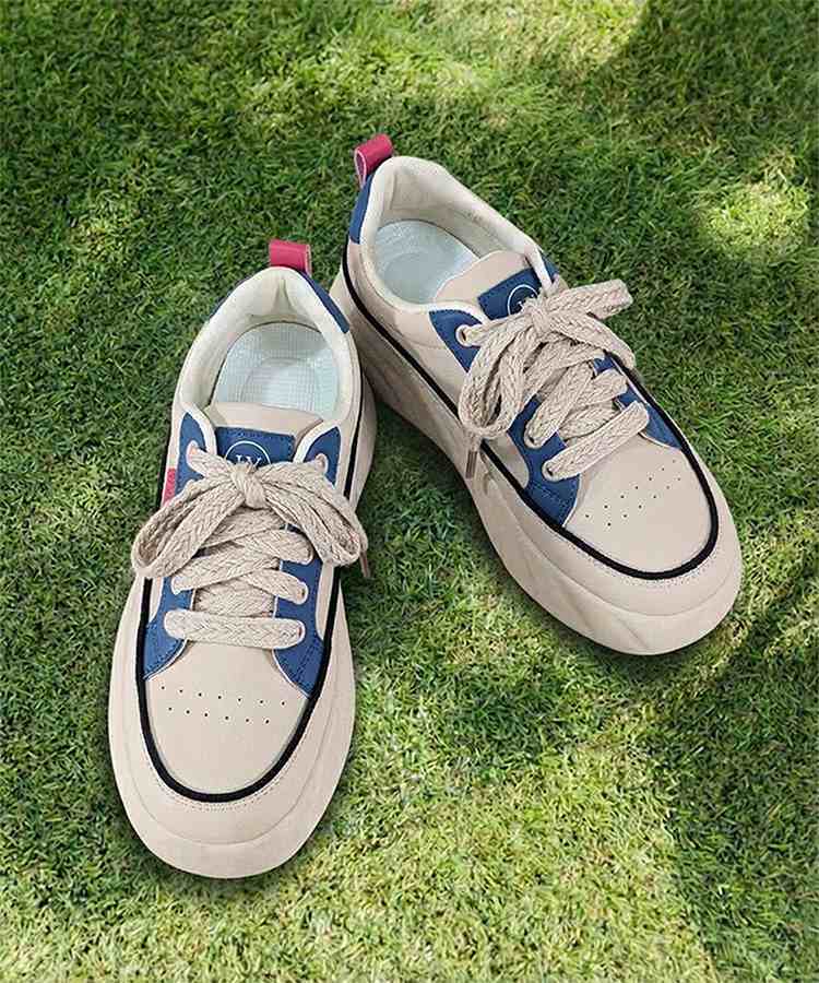 軽量厚底4cm ボリュームソールスニーカー オールシーズン カジュアル