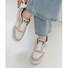 軽量 2.5cm ボリュームソールスニーカー オールシーズン モノトーン くすみカラー