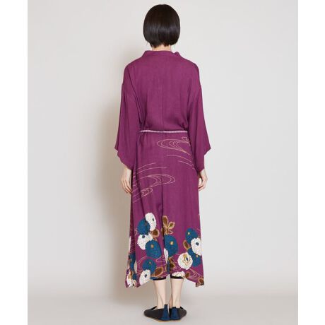 カヤ 冬牡丹 着物風ワンピース チャイハネ Cayhane 7ia 1107 ファッション通販 マルイウェブチャネル