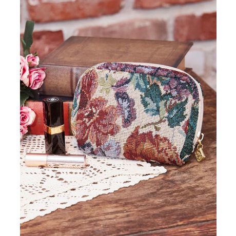 アンティーク ゴブラン織りポーチ ハンドメイド品 なくな 大小2セット 