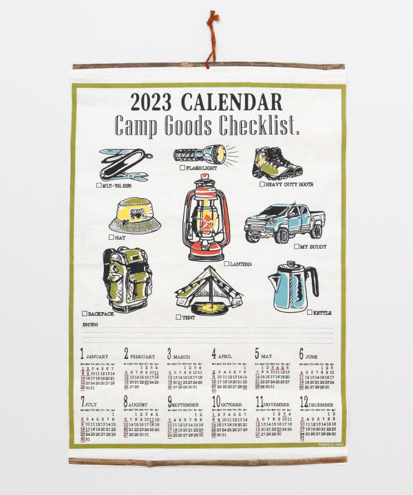 【チャイハネ】2023年カレンダーCAMPGOODS