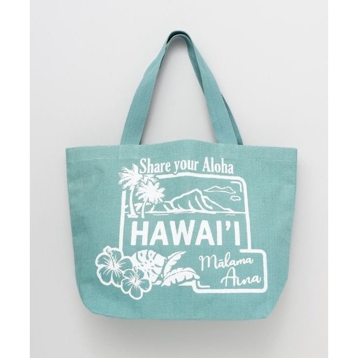 ハワイアンキルト　バッグ　ヤシの木　バス　 ファスナー付　2WAY ハワイアンキルト バッグ ヤシの木 バス ファスナー付 2WAY