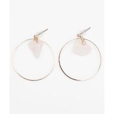 【岩座】綿石ピアス